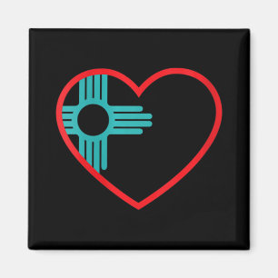 Frauen I Love New Mexico Herz Zia Symbol New Mexi Magnet