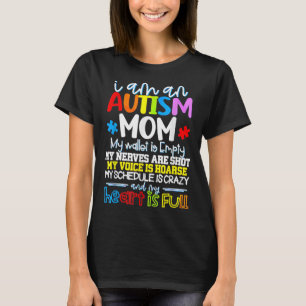 Frauen, ich bin Autismus Mommy mein Portemonnaie i T-Shirt
