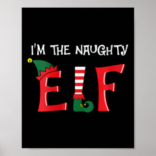 Frauen Ich bin die verrückte Elf Feiertag Weihnach Poster
