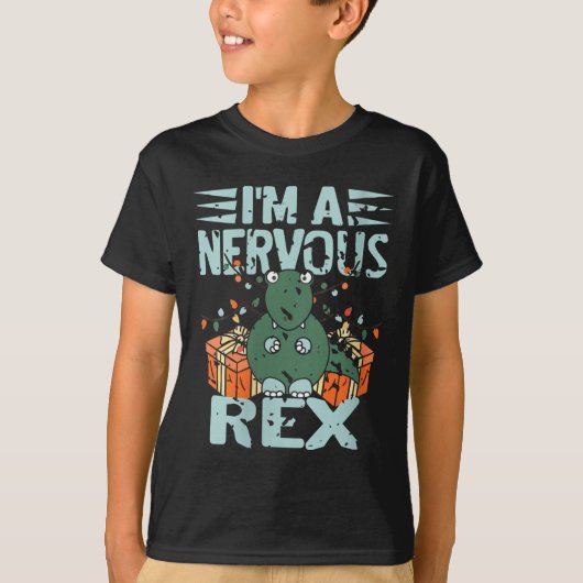 Frauen Ich bin ein Nervus Rex Funny Christmas Dino T-Shirt (Vorderseite)