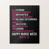 Frauen ich bin eine Krankenschwester glückliche Kr Puzzle (Vertikal)