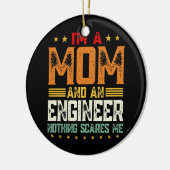 Frauen, ich bin eine Mama und Ingenieur-Mutter Keramik Ornament (Links)