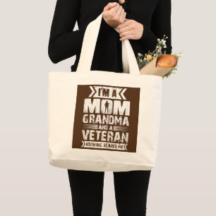 Frauen, ich bin eine Oma der Mama und ein Veteran  Jumbo Stoffbeutel