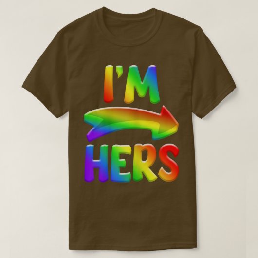 Frauen ich bin ihr Bi Biseual LGBT Pride Monat T-Shirt (Design vorne)
