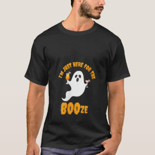 Frauen Ich bin nur hier für das Buh Booze Cocktail T-Shirt