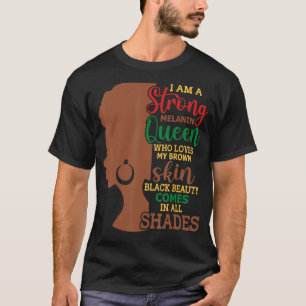 Frauen Ich bin stark Scorpio Königin Geburtstag Zo T-Shirt