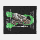 Frauen Ich bin Storm Non Hodgkins Lymphom Christli Fleecedecke (Vorderseite (Horizontal))