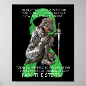 Frauen Ich bin Storm Non Hodgkins Lymphom Christli Poster (Vorne)