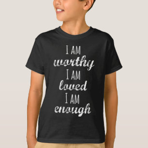 Frauen Ich bin würdig Motivations-Christentum T-Shirt