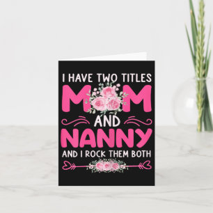 Frauen ich habe zwei Titel Mama und Gruscha Niedli Karte