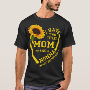 Frauen Ich habe zwei Titel Mama und Mutter-Kind T-Shirt