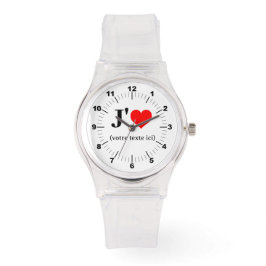 Frauen - ich höre Sporty Pink Silicon Watch Armbanduhr