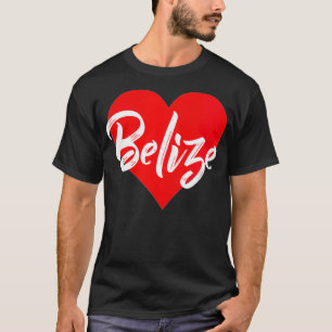 Frauen Ich Liebe Belize Tshirt Belizean Liebhaber