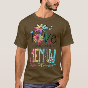 Frauen Ich liebe es, Memaw Sonnenblume Mütter gena T-Shirt