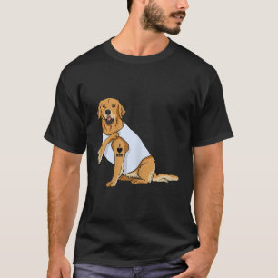 Frauen ich Liebe Mama Tattoo Retriever Hunde Mütte T-Shirt