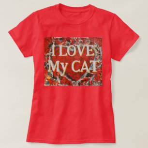 Frauen Ich Liebe meine Katze Valentinin T - Shirt 