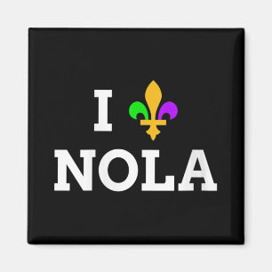 Frauen Ich liebe New Orleans Fleur De Lis Herz Sou Magnet