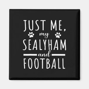 Frauen Ich Mein Sealyham Und Football-Mama Lustige Magnet