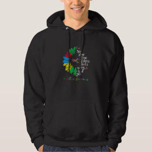 Frauen Ich sehe deine wahre Farbe Autismussonne Ho Hoodie