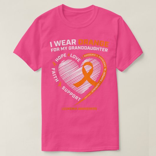 Frauen Ich trage Orange für meine Enkelin Le T-Shirt (Design vorne)