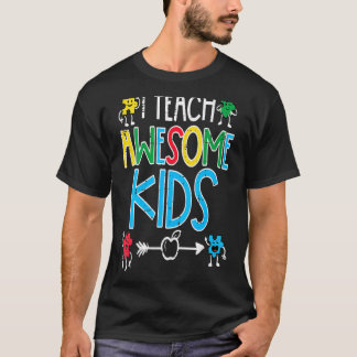 Frauen Ich unterrichte großartige Kinder Autismus- T-Shirt