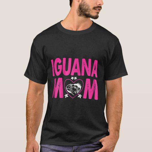 Frauen Iguana Mama Tiere Haustiere T T-Shirt (Vorderseite)