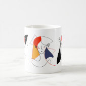 Frauen im Abstrakten Kaffeetasse (Mittel)