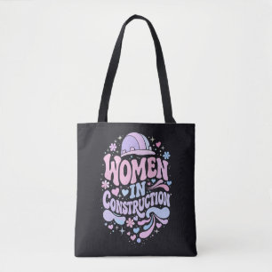 Frauen im Baugewerbe Retro-Empowerment Tasche