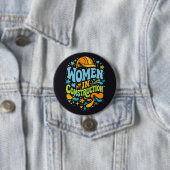 Frauen im Bauwesen Retro-Empowerment Button (Beispiel)