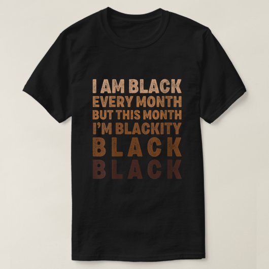 Frauen Im Blackity Black American Hi T-Shirt (Design vorne)