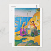 Frauen im Brunnen, Signac Postkarte (Vorne/Hinten)