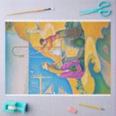 Frauen im Brunnen, Signac Seidenpapier (Basteln)