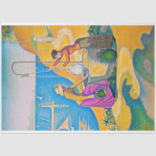 Frauen im Brunnen, Signac Seidenpapier