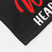 Frauen im Februar tragen wir Rot - Herzerkrankung  Fleecedecke (Ecke)