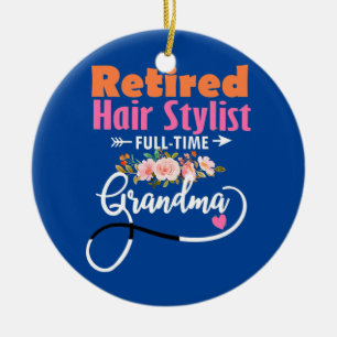 Frauen im Friseur Stylist Vollzeit Beste Zeit Keramik Ornament
