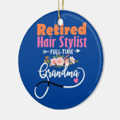Frauen im Friseur Stylist Vollzeit Beste Zeit Keramik Ornament (Links)