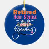 Frauen im Friseur Stylist Vollzeit Beste Zeit Keramik Ornament (Hinten)