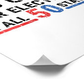 Frauen im Funny Yes bei 50 fairen Wahlen in allen Poster (Ecke)