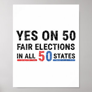 Frauen im Funny Yes bei 50 fairen Wahlen in allen  Poster