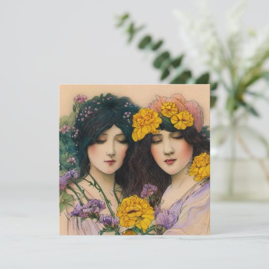 Frauen im Garten 2 (Stehend Vorderseite)