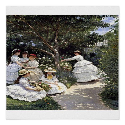 Frauen im Garten - Portrait of Elegance Poster (Vorderseite)
