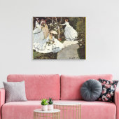 Frauen im Garten von Claude Monet Leinwanddruck (Insitu (Wohnzimmer))