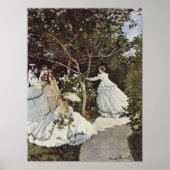Frauen im Garten von Claude Monet Poster (Vorne)