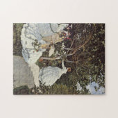 Frauen im Garten von Claude Monet Puzzle (Horizontal)