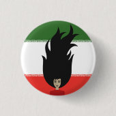 Frauen im Iran kämpfen für Gleichheit, Hijab-Prote Button (Vorderseite)