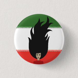 Frauen im Iran kämpfen für Gleichheit, Hijab-Prote Button