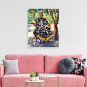 Frauen im Jahr 2004 Leinwanddruck (Insitu (Wohnzimmer))