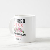 Frauen im Jahr 2024 erschöpft Nicht mein Problem P Kaffeetasse (Vorderseite Links)