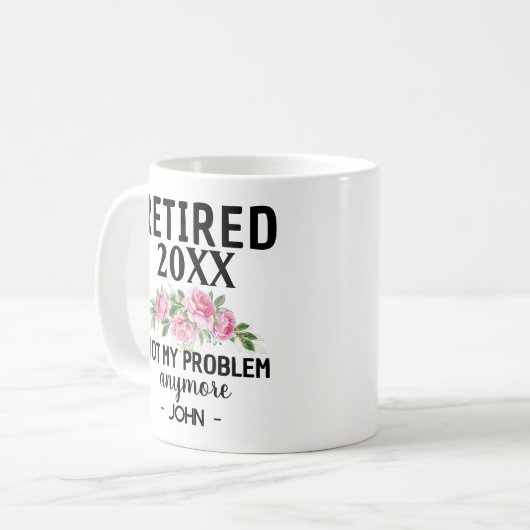 Frauen im Jahr 2024 nicht mein Problem im Ruhestan Kaffeetasse (Vorderseite Links)
