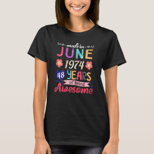 Frauen im Juni 1974 48 Jahre Phantastisch 48 T-Shirt